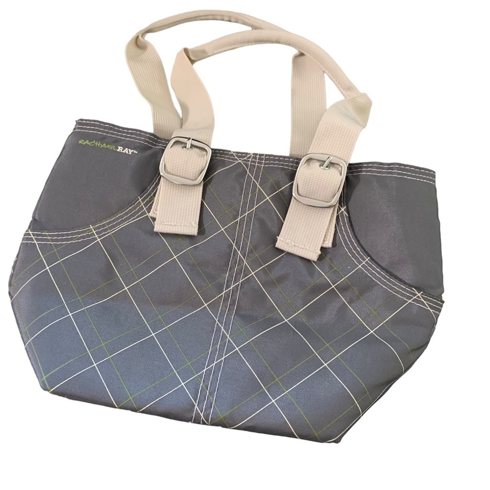 Rachael Ray grey and beige lunch bag new